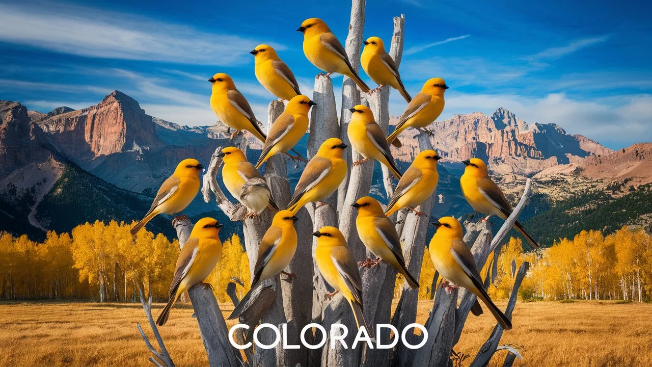 15 Yellow Birds in Colorado