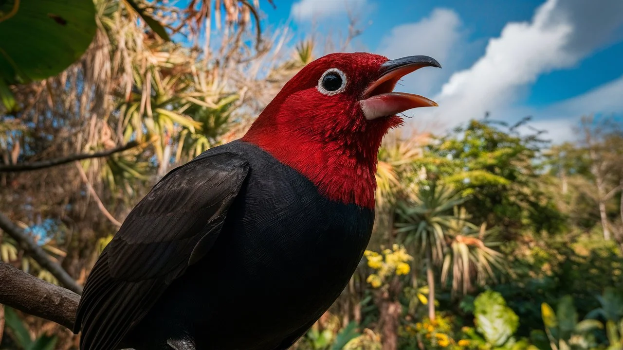 Scarlet-headed Blackbird (Amblyramphus holosericeus)