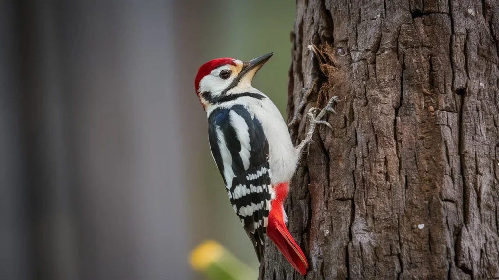  Black and White Birds in Michigan
Downy Woodpecker